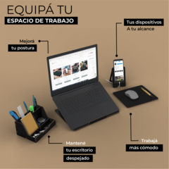 KIT ECOBOOK, ORGANIZADOR, PORTA CELU Y MOUSEPAD - Sumapack