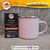 Caneca Esmaltada Rosa - comprar online