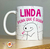 Caneca Flork Linda, pena que é doida