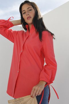 CAMISA BELAGGIO CORAL - Agustina Escobar