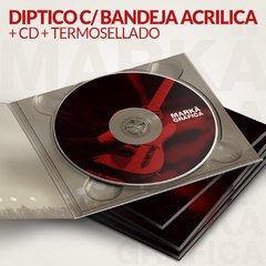 Díptico c/ Bandeja Acrílica + Cd + Termosellado - comprar online