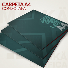 Carpeta (A4 - 21 x 30 cm) c/s solapa (simple faz)