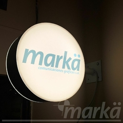Cartel Saliente Luminoso LED de 40 Cm - MRK.PUBLICIDAD.CARTELERIA