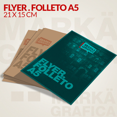 Flyers, Folletos (A5 - 15 x 21 cm) simple faz