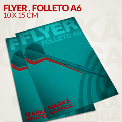 Flyers, Folletos (A6 - 10 x 15 cm) simple faz