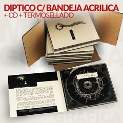 Díptico c/ Bandeja Acrílica + Cd + Termosellado en internet