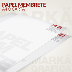 Papel Membrete A4 o Carta - simple faz