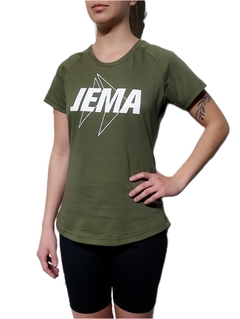 Remera ALGODÓN VERDE MILITAR - ESSENTIALS MUJER