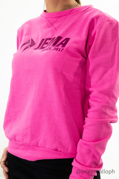 BUZO SPORTSWEAR CUELLO REDONDO MUJER - FUCSIA