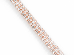 Pulsera Strass Rosé 3 Hileras - comprar online