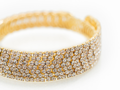 Pulsera 7 Hileras Strass Regulable - Mallorca Joyas - Joyería en Córdoba 