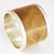 Anillo de plata 925 y madera de raiz de laurel 17mm - arena