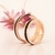 Set alianzas de boda 4mm - oro rosa 18kt y madera de ébano - SETSER - tienda online