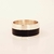 Anillo 10mm de plata 925 y madera de ebano flejes laterales 1 y 4 mm-entorno - comprar online