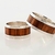 Imagen de Set anillos de boda - plata 925 y madera de zebrano 10mm SETRAIZ