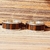 Set alianzas de boda 8 mm en plata 925 y madera de jacaranda - Setnube en internet