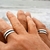 Set alianzas de boda 8 mm en plata 925 y madera de ébano setisla - comprar online