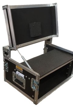 Case rack 4u + monitor com rodas