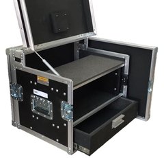 Case rack para monitor + 2u + gaveta
