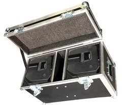 Flight Case Duplo Para Qsc K10 com compartimento