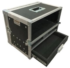 Case rack 5u + 2 bases microfones + gaveta