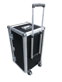 Case maleta para 16 notebooks com rodas e alça telescopica