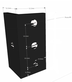 Trilho Perfil De Rack 19 Polegadas - 2 Barras De 12u - comprar online