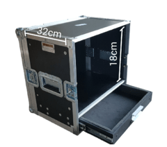 Case rack com gaveta prof. util 32cm - configure - Universalcases