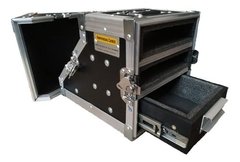 Case Mini Rack Pra 2 Bases Sem Fio + Gaveta Shure Senheiser