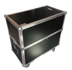 Flight Case Duplo Para Qsc Cp12 Com Rodas