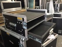 Flight Case Rack P/ Mesa De Som + 1u + Gaveta