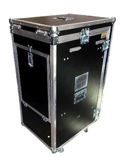 Case Rack, 8u + Mesa + Gaveta. Tampa Que Vira Bancada Preto - comprar online