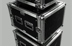 Case Rack 8u Prof Util 65cm Com Rodas E Suporte Empilhamento