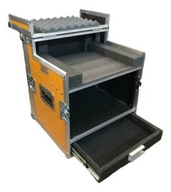 Case Rack Para Mesa X18 Xair + 6u + Gaveta Amarelo