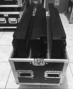 Road Case Triplo Para Videowall - Acomoda 3 Peças