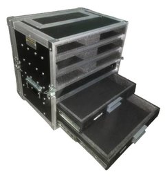 Case Rack Para 6 Bases + 1u + 2 Gavetas Senheiser Shure Akg