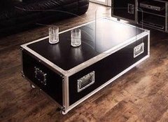 Mesa De Centro Padrao Flight Case 100x 60 X 40cm Com Rodas