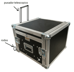 Case Para Behringer X18 + 3u + Gaveta com alça tipo mala e rodas