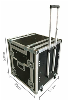 Case rack para monitor + 8u + gaveta e mesa lateral - Universalcases