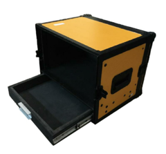 Case Rack 6u + Gaveta amarelo black