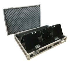 Flight case para monitor de palco ate 42 polegadas ajustavel - comprar online