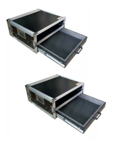 2 Cases Rack 2u + Gaveta Processadora Painel De Led MLZF