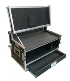 Case Rack Para Monitor 25 Pol. + 4u + Gaveta Prof. 50cm MLZ