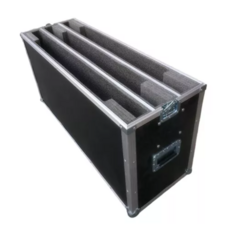 Road Case Triplo Para Tv 42 Pol. Led Lcd Com Rodas MLZ