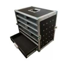 Case Rack Microfones 8 Bases + 1u + Gaveta MLZ