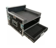 Road Case Rack P/ 01v + 4ur Com Gaveta 6cm Altura MLZ