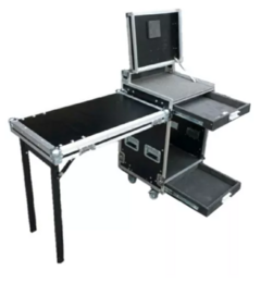 Rack 12u + 2 Gavetas Tampa Para Monitor 1 Tampa Vira Bancada MLZ - comprar online