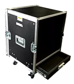 Case Rack 12u E Gaveta Com Rodas MLZ