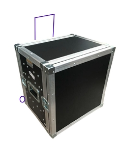 case rack para Ui24 + 2u + 2 bases mics + gaveta