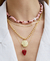 COLLAR SERE GARNET ORO en internet